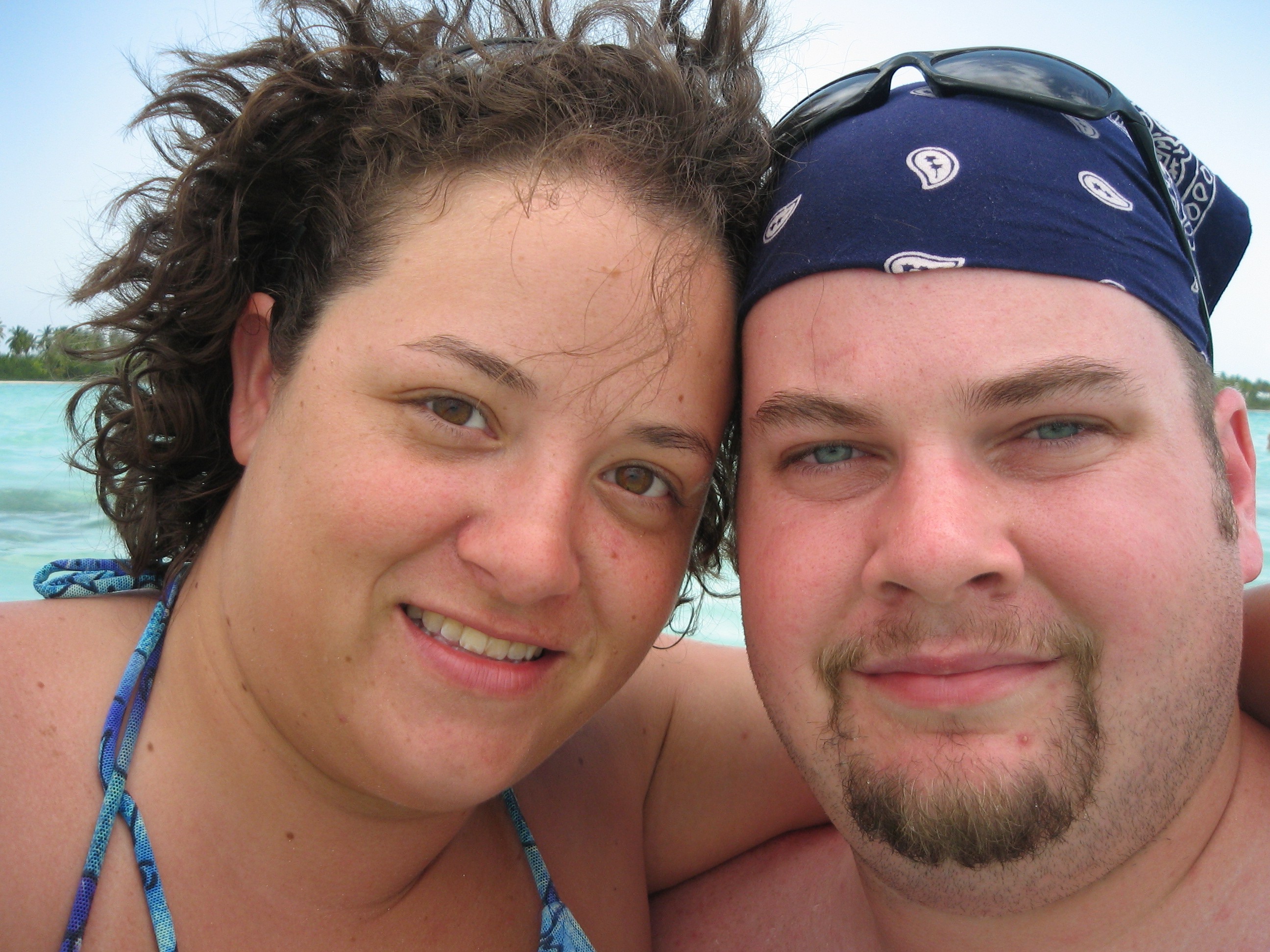 bj and katie saona island self portrait