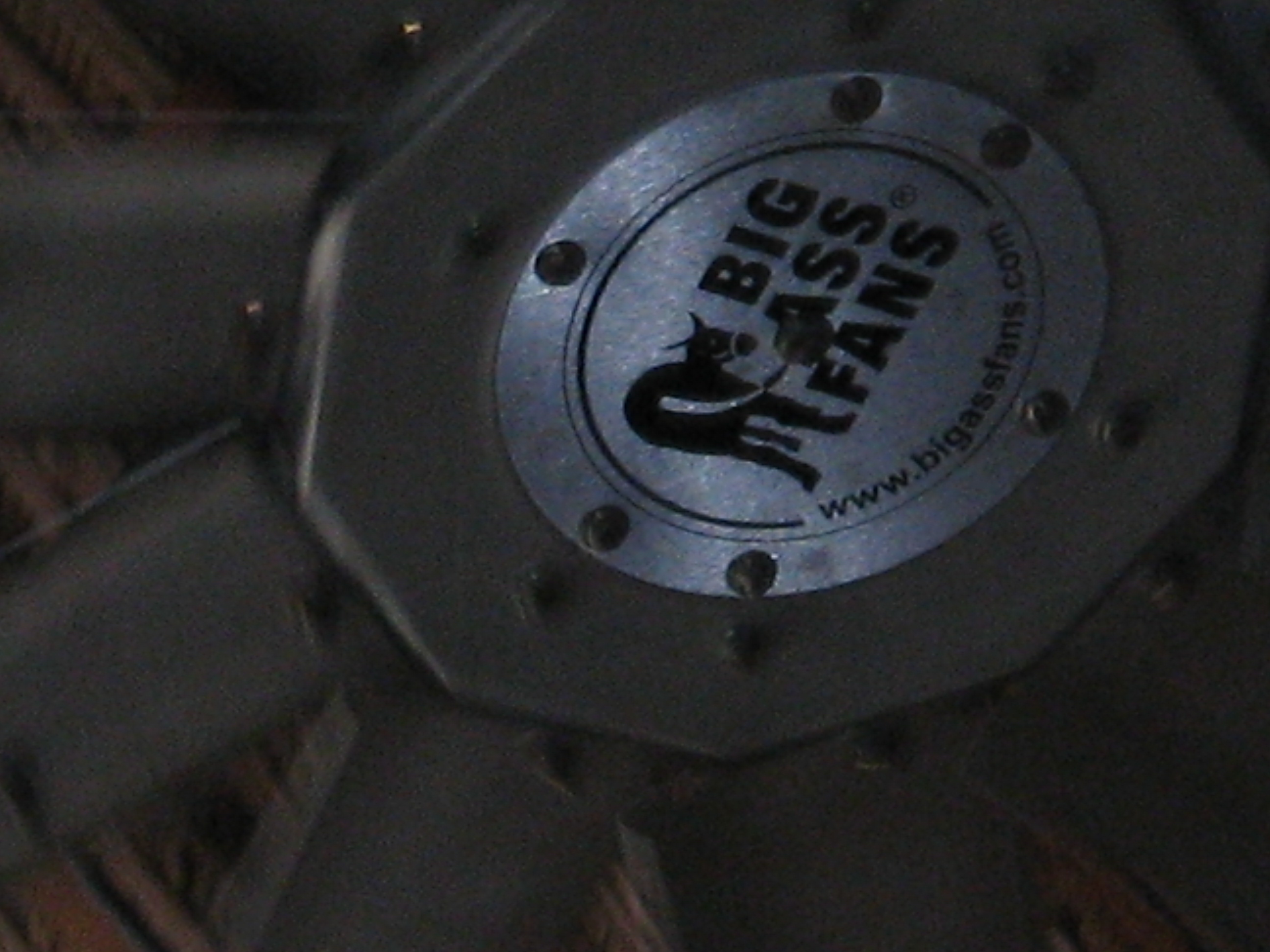 close up of big ass fans logo